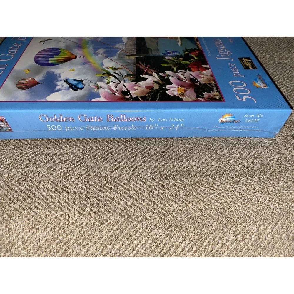 Golden Gate‎ Bridge Balloon By Lori Schory 500 Piece Puzzle New And Sealed 34937
